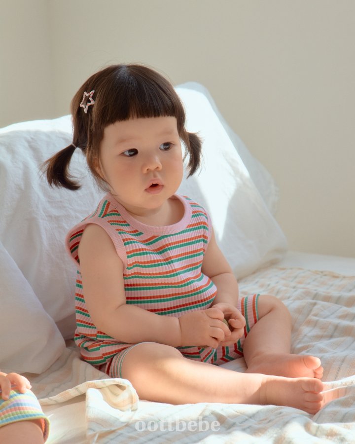 Oott Bebe - Korean Baby Fashion - #smilingbaby - Summer Rainbow Easywear - 6
