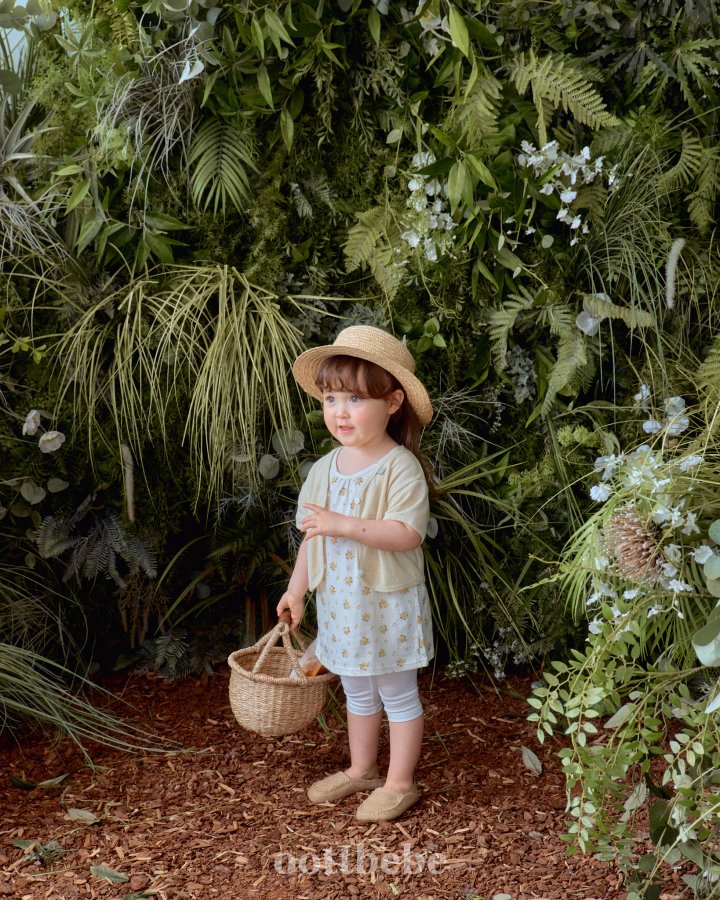 Oott Bebe - Korean Baby Fashion - #smilingbaby - Moana 2-Piece Set (Long Sleeveless + Cardigan) - 3
