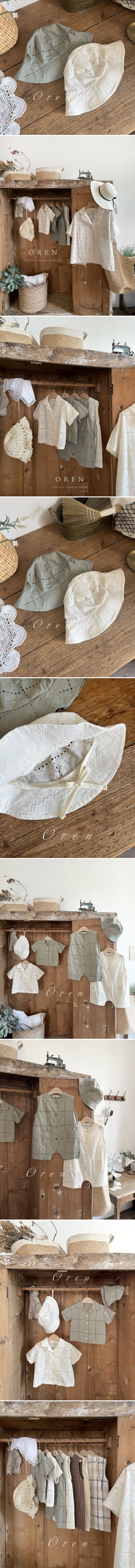 Oren - Korean Baby Fashion - #babyfashion - Eterno Embroidery Bucket Hat