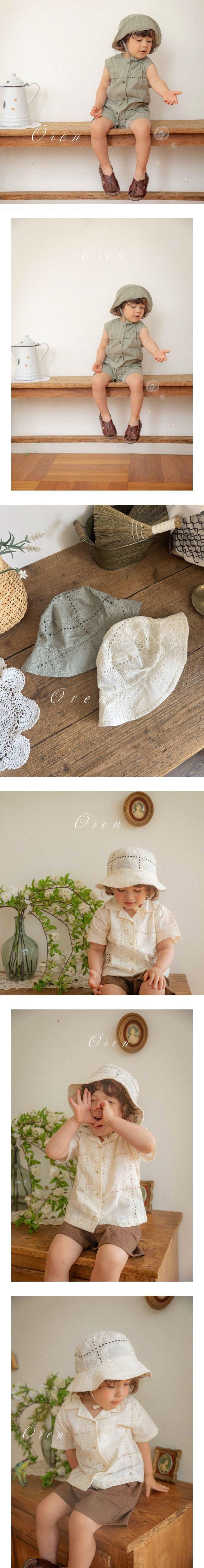 Oren - Korean Baby Fashion - #babyfashion - Eterno Embroidery Bucket Hat
