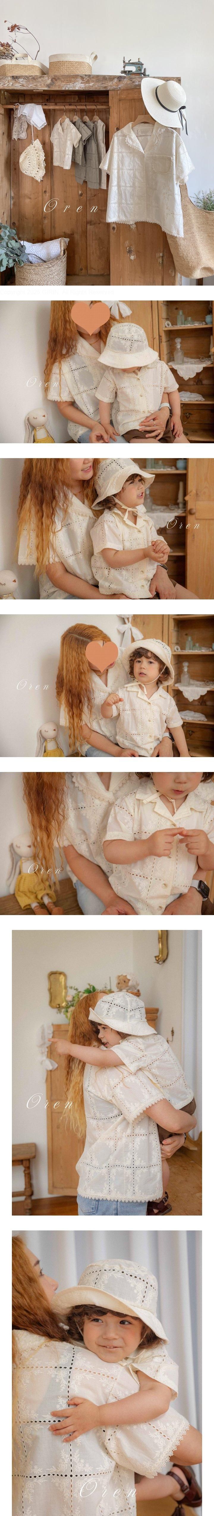 Oren - Korean Women Fashion - #momslook - Eterno Embroidery Shirt (Mom)