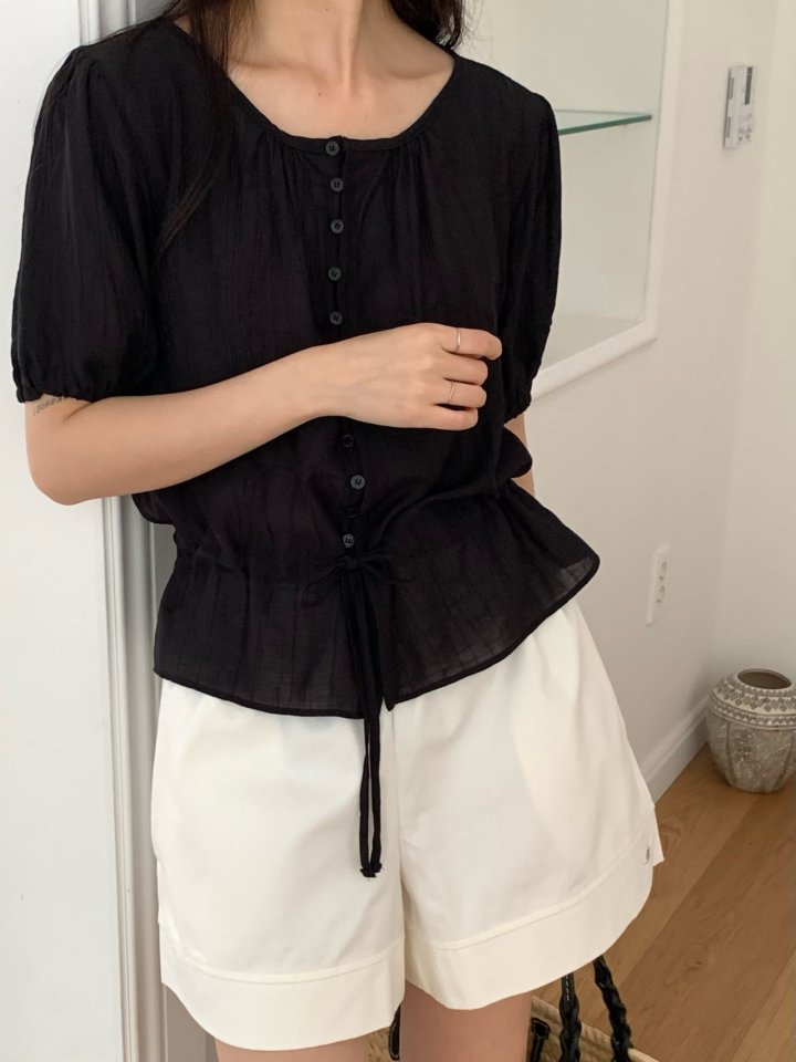 Osense - Korean Women Fashion - #momslook - Judy String Blouse - 3