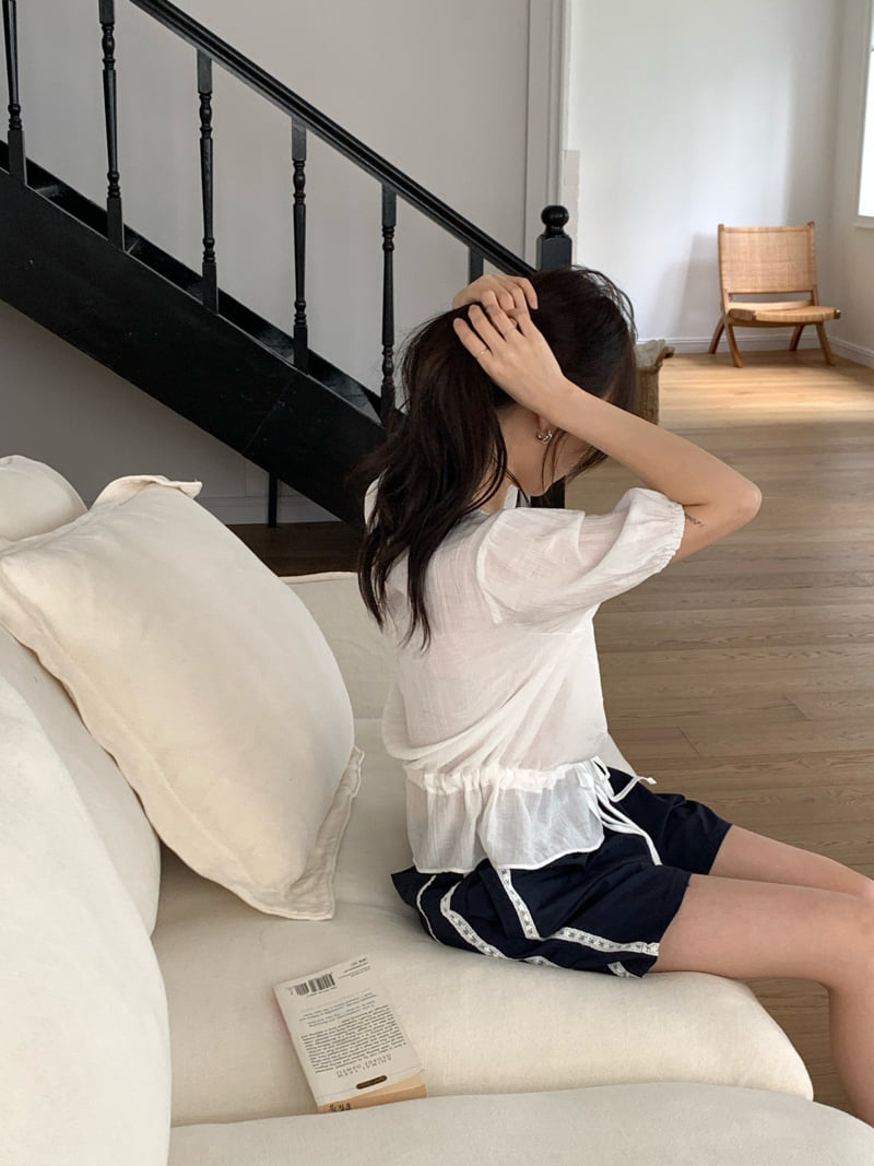 Osense - Korean Women Fashion - #momslook - Judy String Blouse - 7