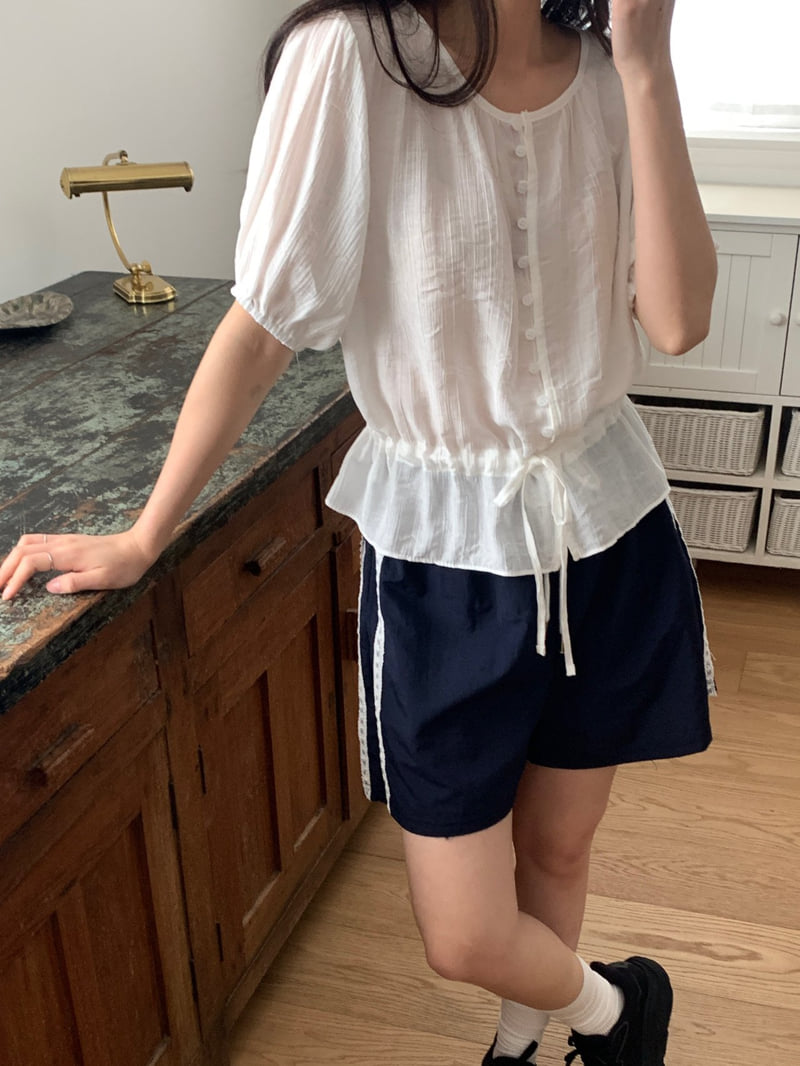 Osense - Korean Women Fashion - #momslook - Judy String Blouse - 9