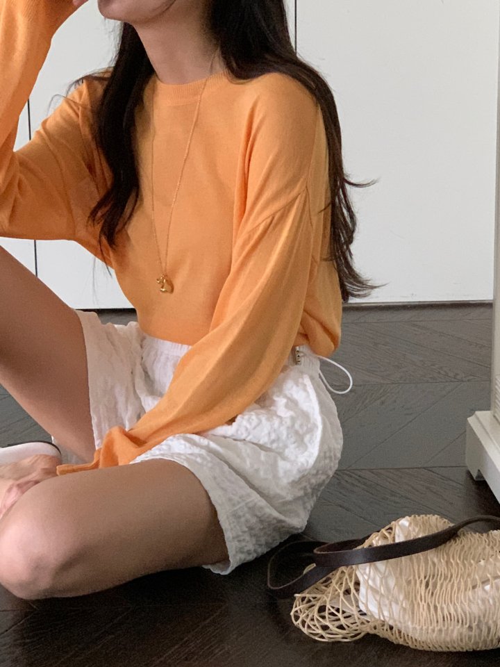 Osense - Korean Women Fashion - #momslook - Cool Linen Tee - 11