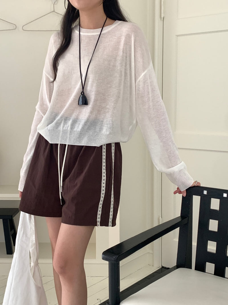 Osense - Korean Women Fashion - #momslook - Cool Linen Tee - 5
