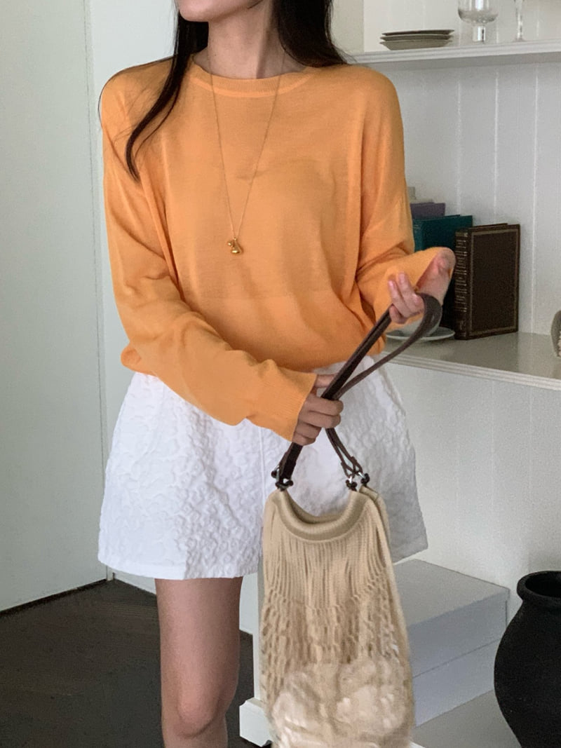 Osense - Korean Women Fashion - #momslook - Cool Linen Tee - 7
