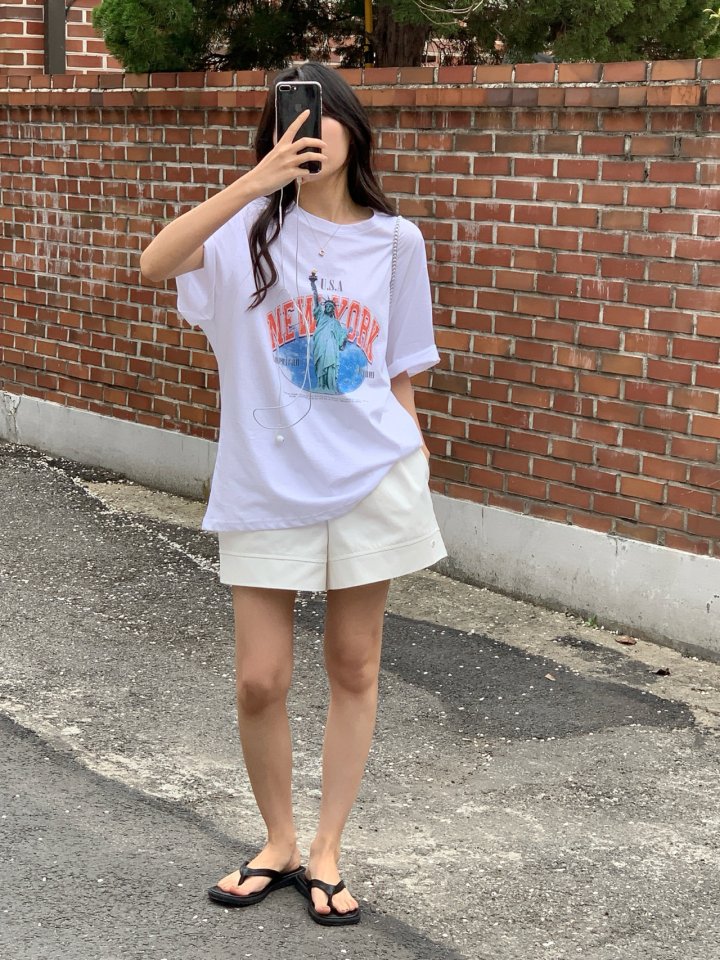 Osense - Korean Women Fashion - #restrostyle - New York Silky Bio Tee - 4