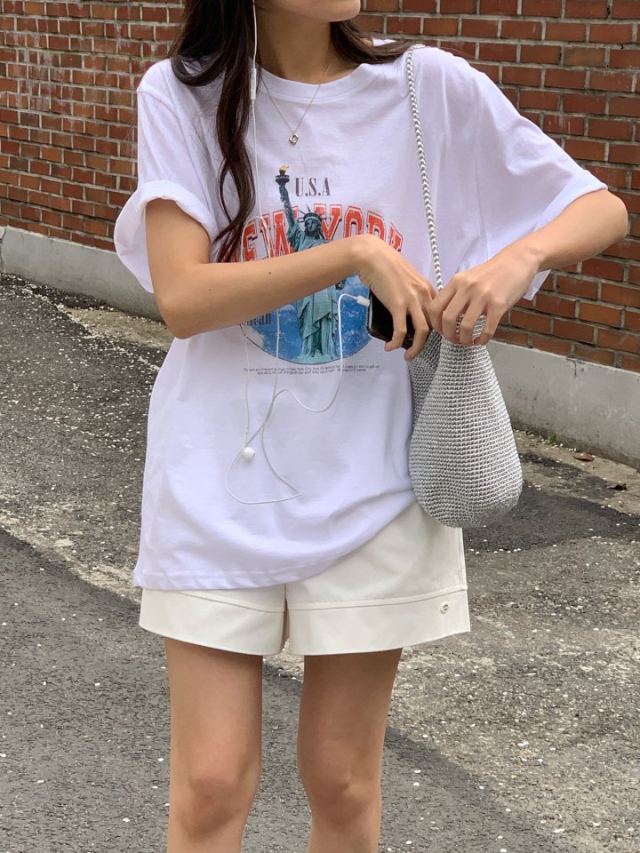 Osense - Korean Women Fashion - #shopsmall - New York Silky Bio Tee - 5