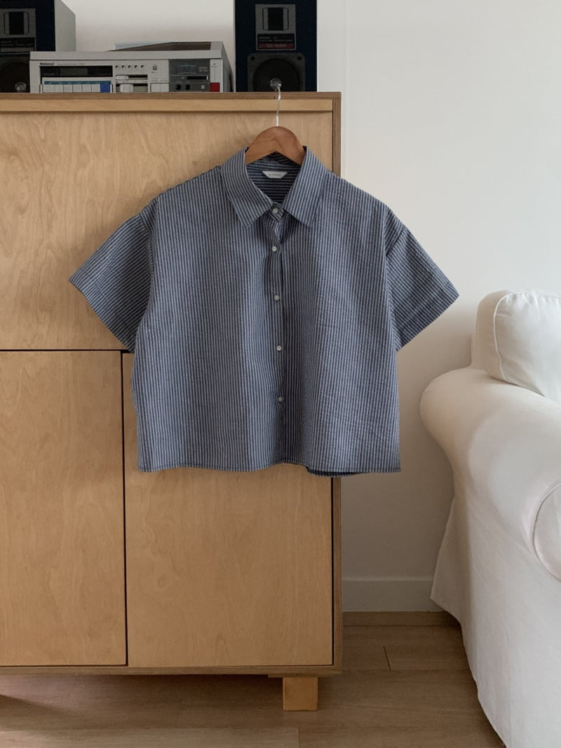 Osense - Korean Women Fashion - #thelittlethings - Sherbet Crop Shirt - 8