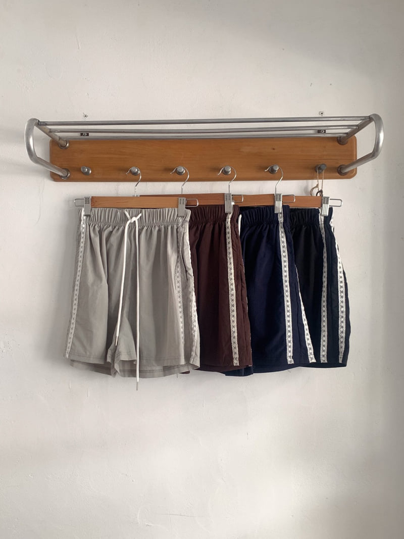 Osense - Korean Women Fashion - #thelittlethings - Lace Track Shorts - 5