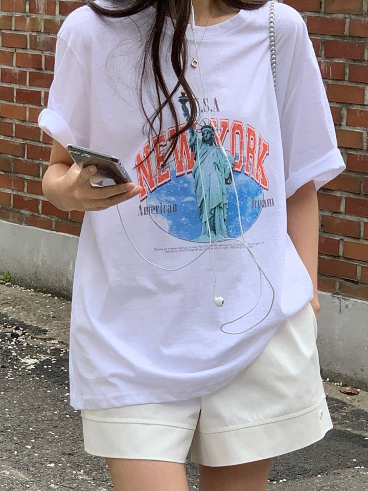 Osense - Korean Women Fashion - #vintagekidsstyle - New York Silky Bio Tee