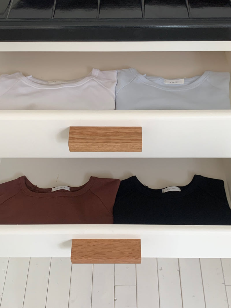 Osense - Korean Women Fashion - #womensfashion - Mini Tencel Raglan Tee - 12