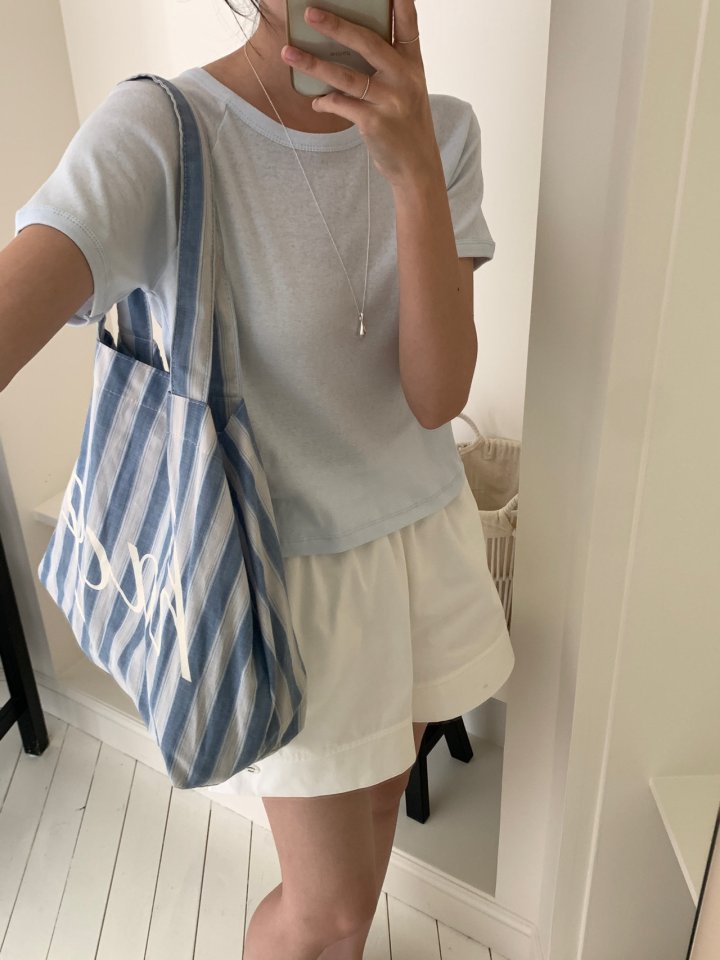 Osense - Korean Women Fashion - #womensfashion - Mini Tencel Raglan Tee - 2
