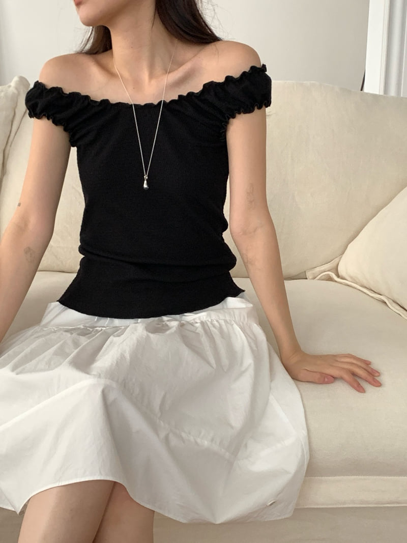 Osense - Korean Women Fashion - #womensfashion - Wave Sleeveless Blouse - 10