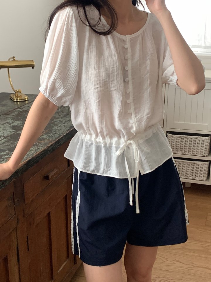 Osense - Korean Women Fashion - #womensfashion - Lace Track Shorts - 11