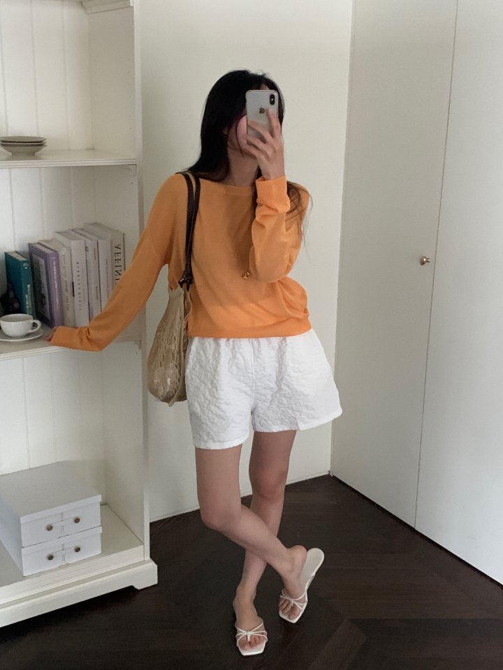 Osense - Korean Women Fashion - #womensfashion - Cool Linen Tee - 10