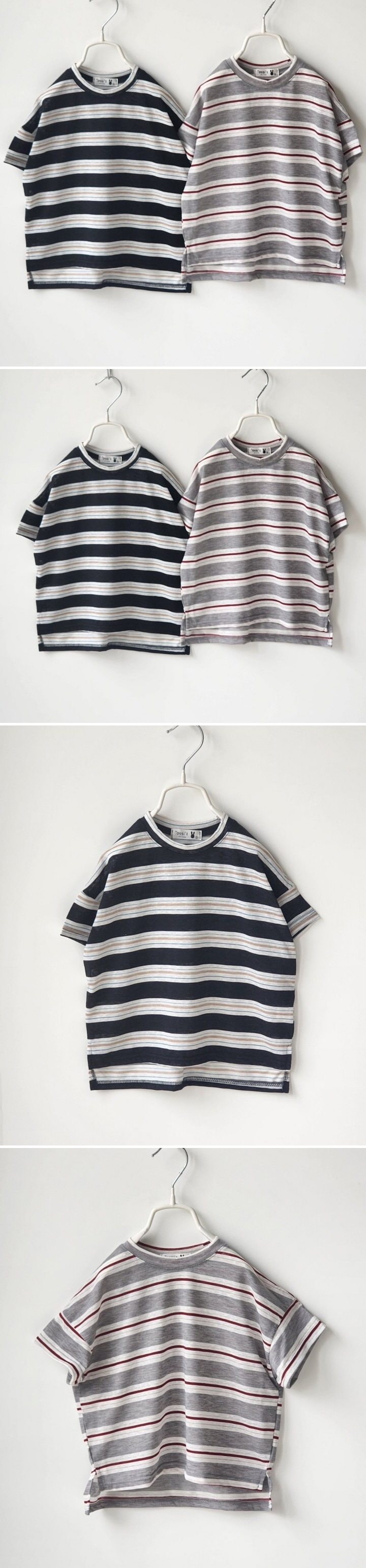 Ossi'i - Korean Children Fashion - #childofig - Stripe Slit Tee