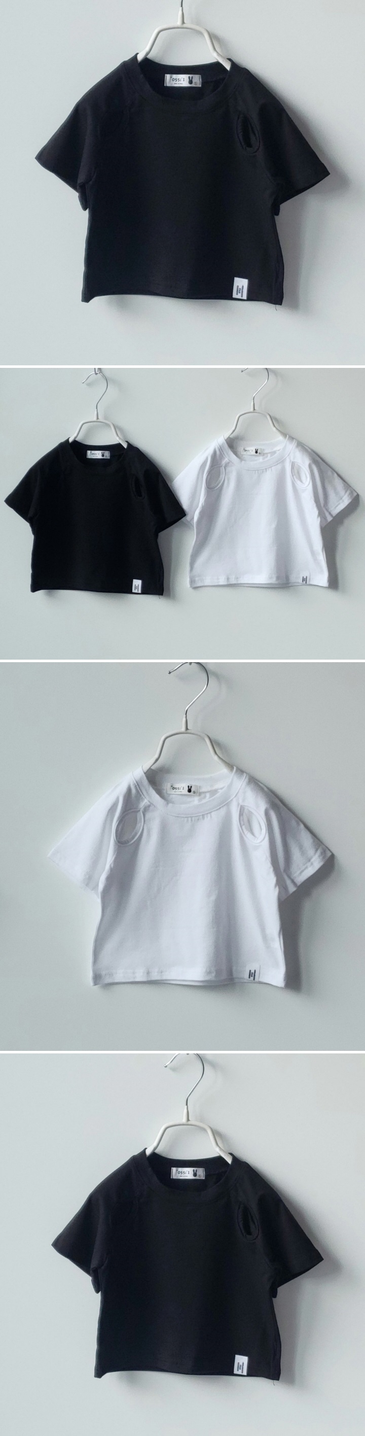 Ossi'i - Korean Children Fashion - #discoveringself - Side-Slit Crop Tee