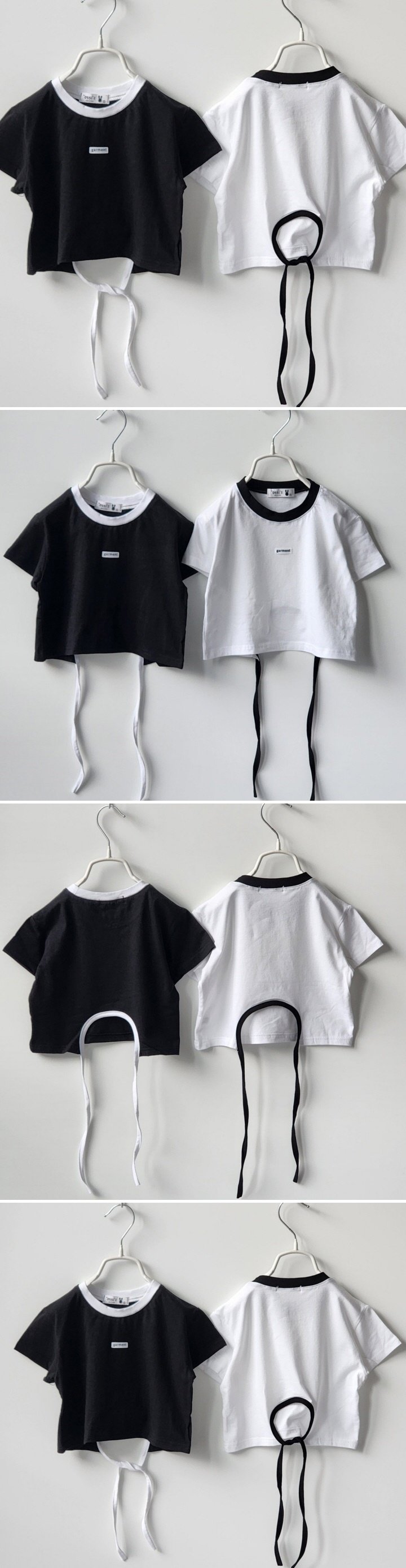 Ossi'i - Korean Children Fashion - #prettylittlegirls - Back-Slit Crop Tee
