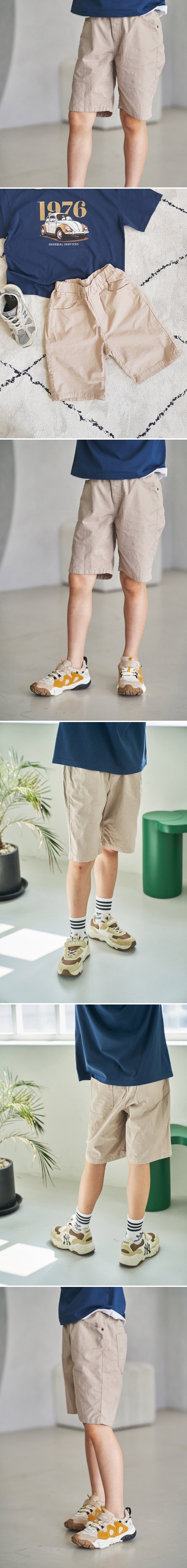 Paper - Korean Children Fashion - #designkidswear - Blue Linen Stretch Pants - 2