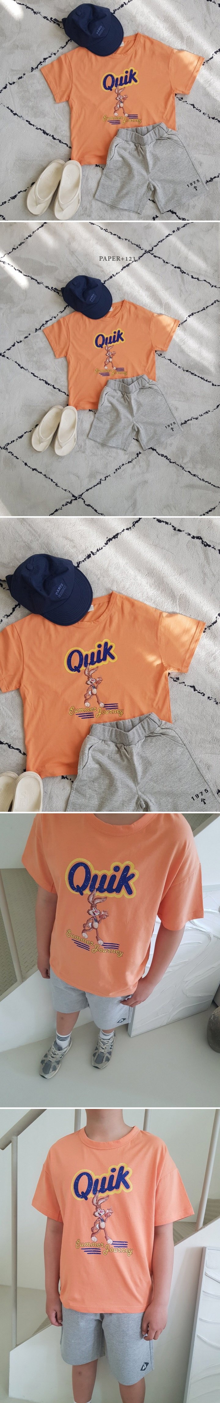 Paper - Korean Children Fashion - #fashionkids - Quick Short Sleeve Tee - 2