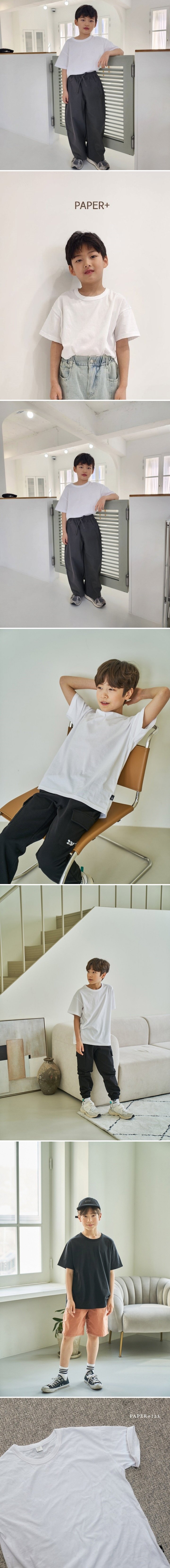 Paper - Korean Children Fashion - #kidzfashiontrend - Basic Short Sleeve Tee - 2