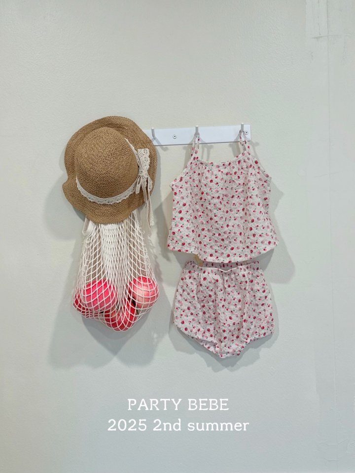 Party Kids - Korean Baby Fashion - #babygirlfashion - Berry Bonbon Set-Up
