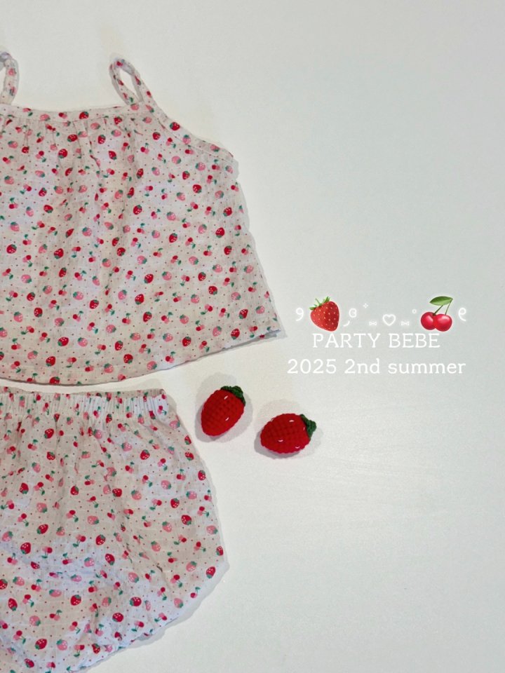 Party Kids - Korean Baby Fashion - #babyoutfit - Berry Bonbon Set-Up - 5
