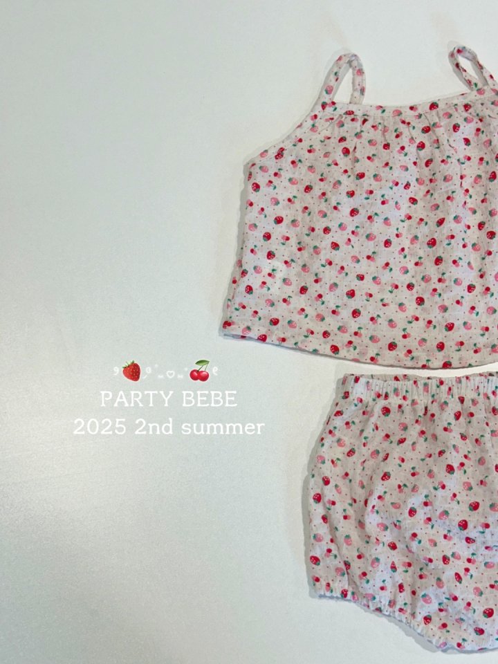 Party Kids - Korean Baby Fashion - #babyoutfit - Berry Bonbon Set-Up - 6