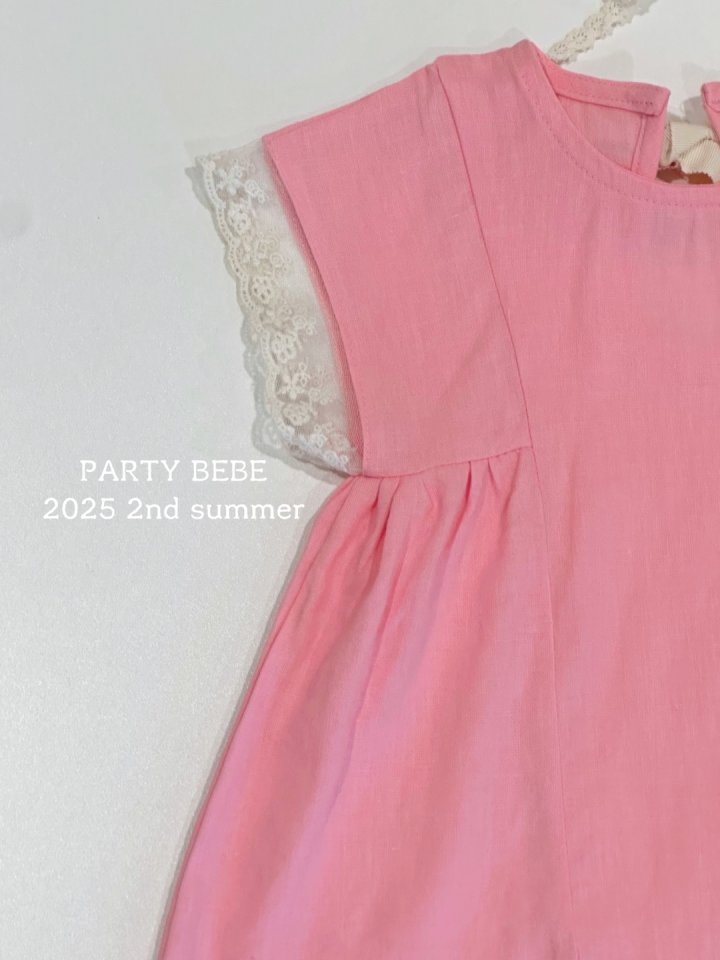 Party Kids - Korean Children Fashion - #kidsshorts - Pink One-Piece - 8
