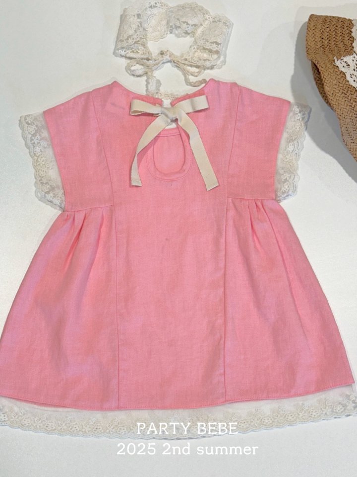 Party Kids - Korean Children Fashion - #stylishchildhood - Pink One-Piece - 2