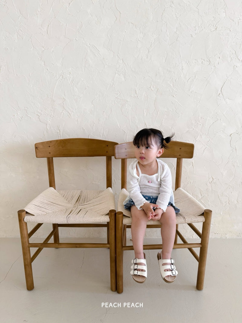 Peach Peach - Korean Children Fashion - #childofig - Rosie Sleeveless Cardigan Set - 10