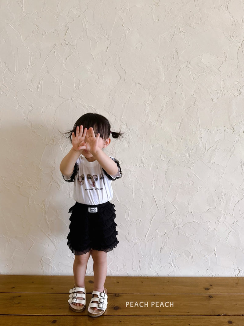 Peach Peach - Korean Children Fashion - #childofig - Sweet Cat Tee - 4