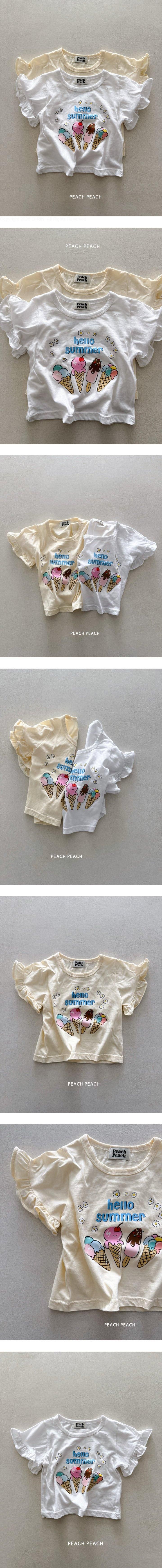 Peach Peach - Korean Children Fashion - #childofig - Ice Cream Tee