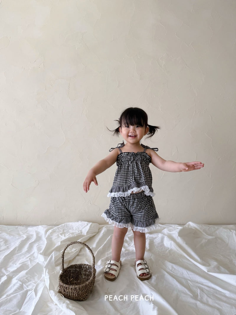 Peach Peach - Korean Children Fashion - #kidsshorts - Hachi Set - 3