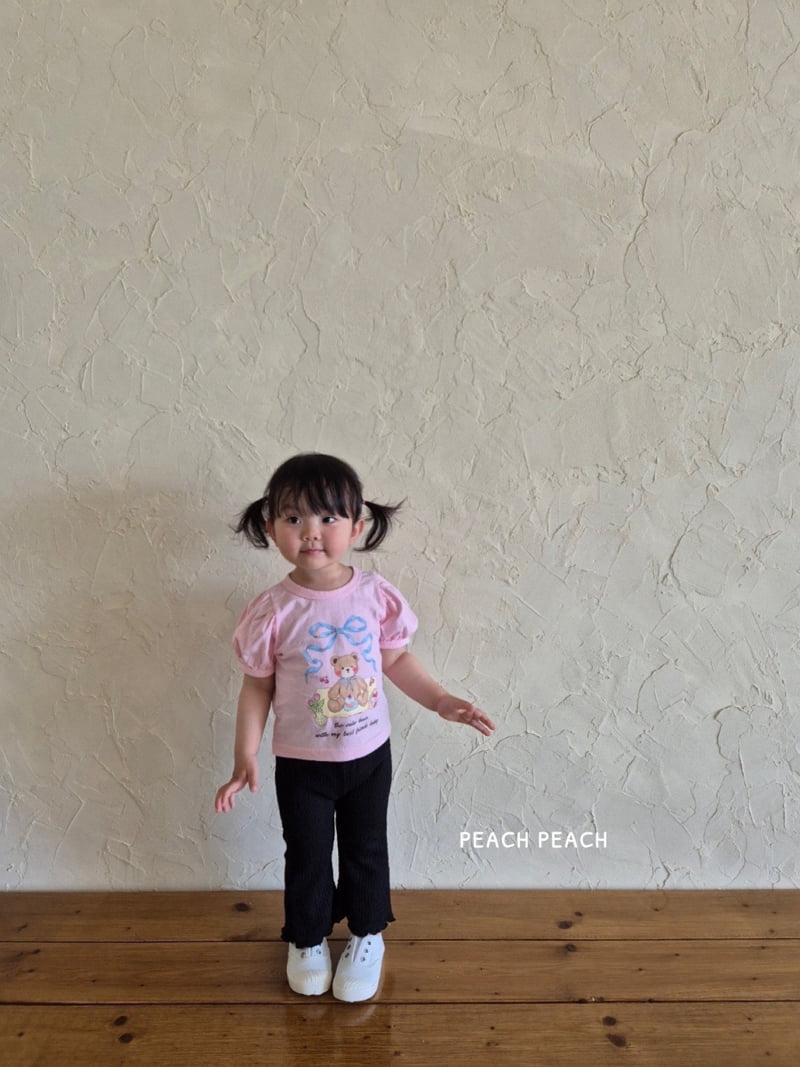 Peach Peach - Korean Children Fashion - #kidsshorts - Picnic Tee - 8