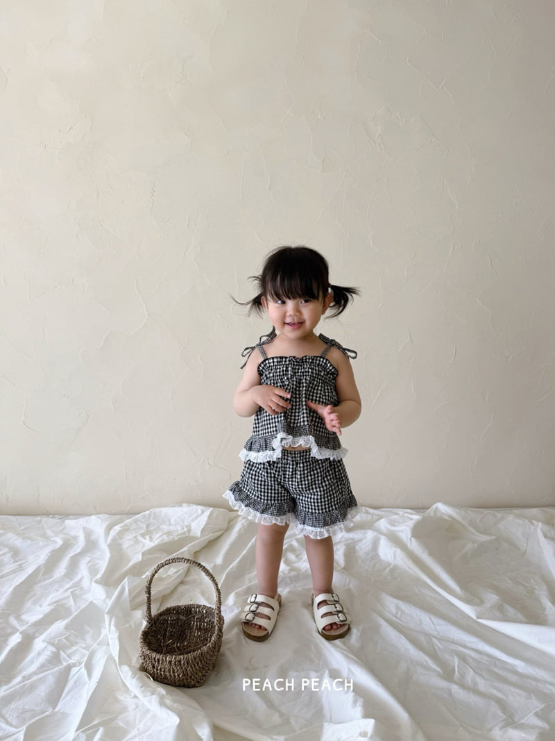 Peach Peach - Korean Children Fashion - #kidsshorts - Hachi Set - 4