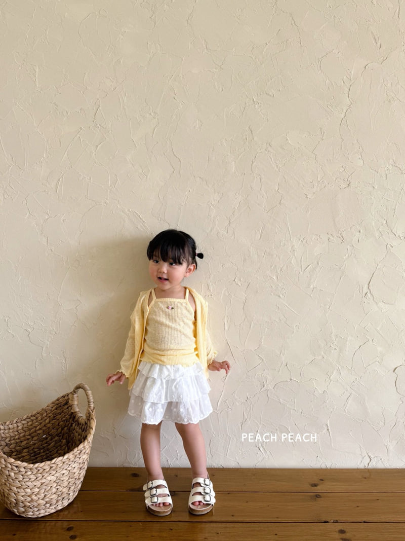 Peach Peach - Korean Children Fashion - #kidsstore - Rosie Sleeveless Cardigan Set - 3