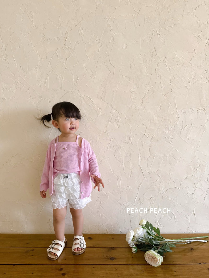 Peach Peach - Korean Children Fashion - #littlefashionista - Rosie Sleeveless Cardigan Set - 6