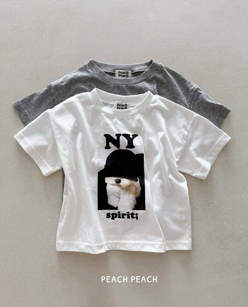 Peach Peach - Korean Children Fashion - #littlefashionista - NY Tee