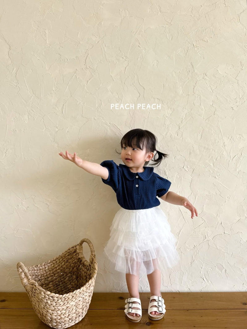 Peach Peach - Korean Children Fashion - #magicofchildhood - Sailor Knit Tee - 3