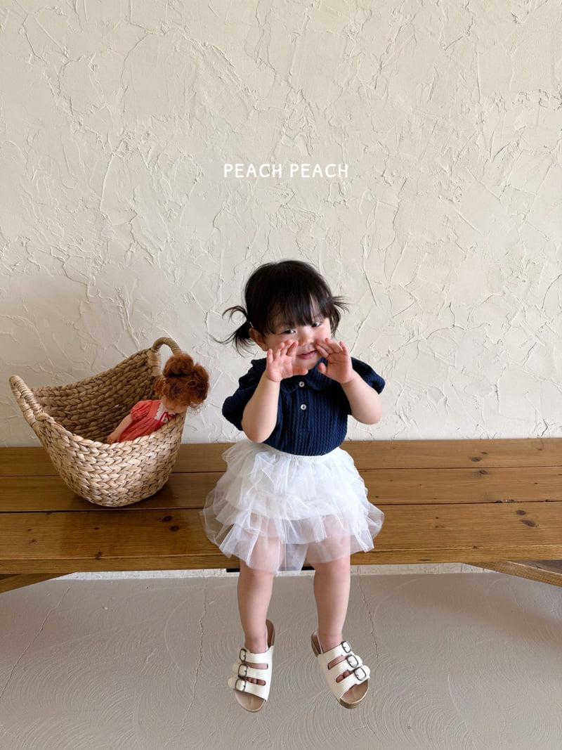 Peach Peach - Korean Children Fashion - #magicofchildhood - Sailor Knit Tee - 4