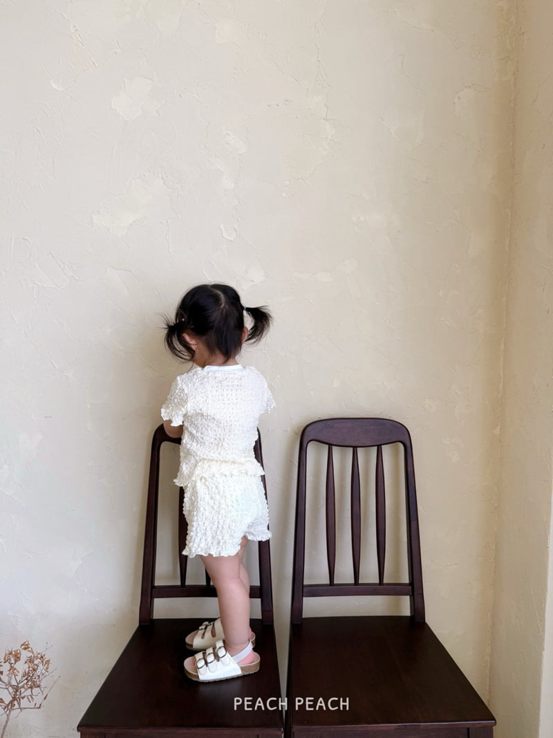 Peach Peach - Korean Children Fashion - #prettylittlegirls - Pom Pom Set - 7