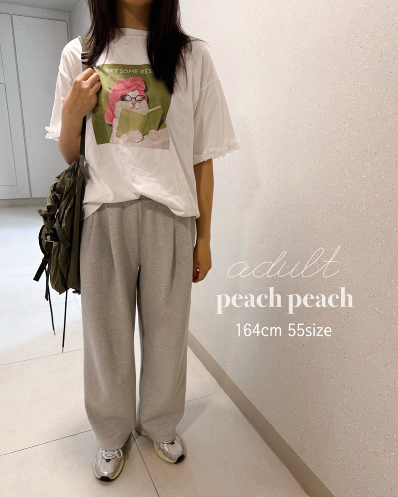 Peach Peach - Korean Women Fashion - #momslook - Adult Tee - 9