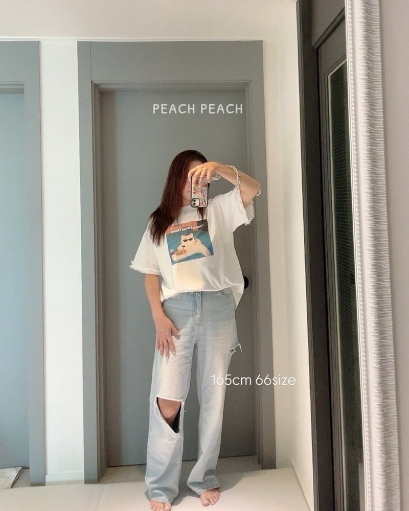 Peach Peach - Korean Women Fashion - #womensfashion - Adult Tee - 10