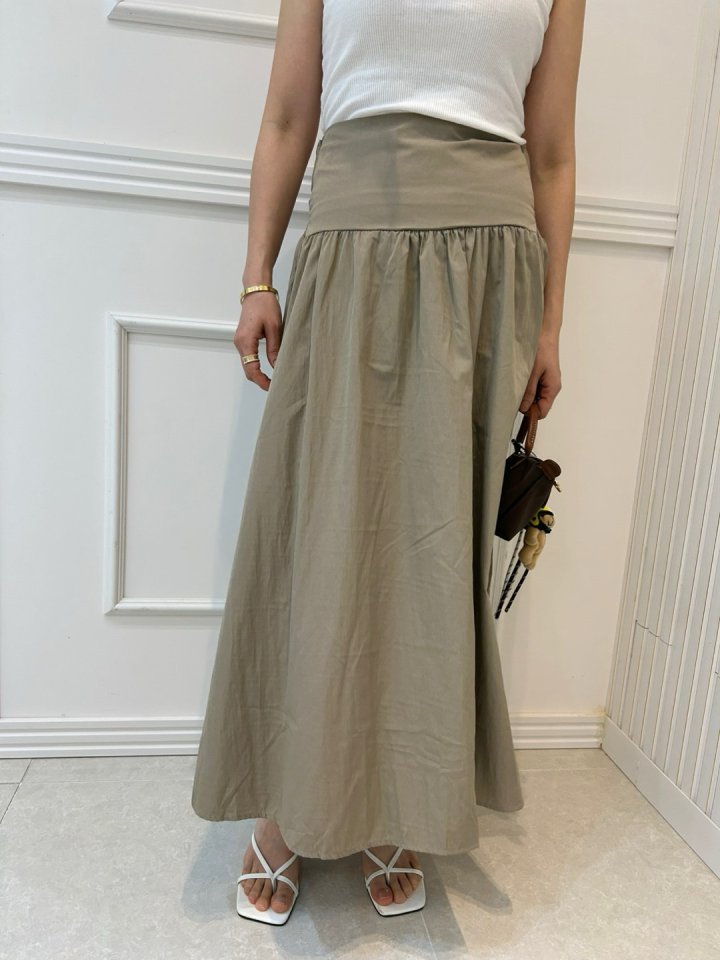 Pearls room - Korean Women Fashion - #momslook - Ribbon Smocked Skirt - 2