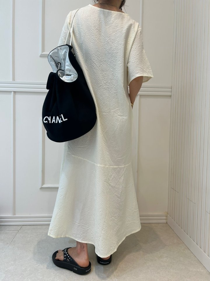 Pearls room - Korean Women Fashion - #momslook - V-Flare One-piece - 11
