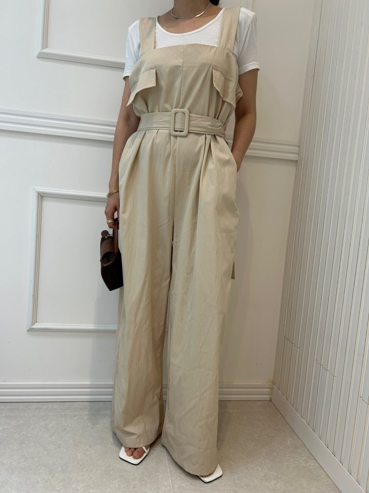 Pearls room - Korean Women Fashion - #womensfashion - Sleeveless Jumpsuit - 4