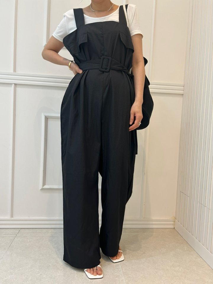 Pearls room - Korean Women Fashion - #momslook - Sleeveless Jumpsuit - 8
